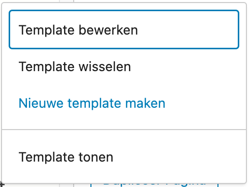 FSE-theme create new template