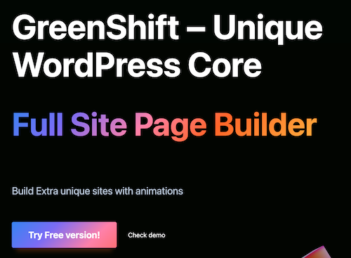 Greenshift builder