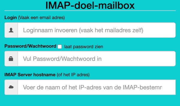 Imap sync - email verhuizen