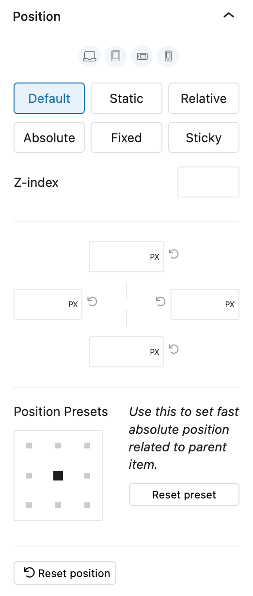 Position-z-index