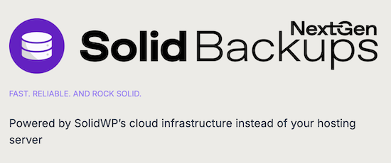 Solid Backups — NextGen