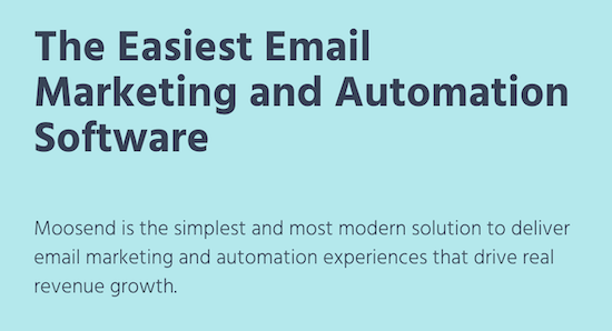 Moosend marketing e-mails