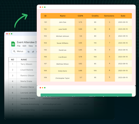 FlexTable Google sheets WordPress