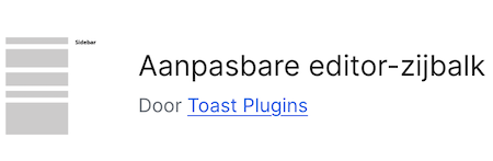 Resizable Editor Sidebar