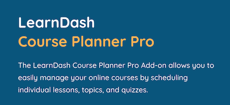 LearnDash Course Planner Pro