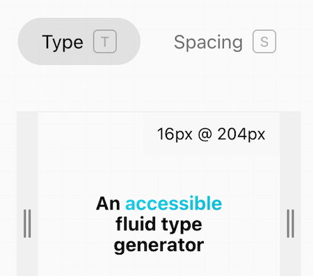 Accessible fluid type generator