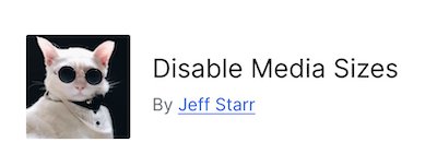 Disable Media Sizes