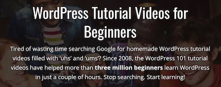 WP101 WordPress tutorials