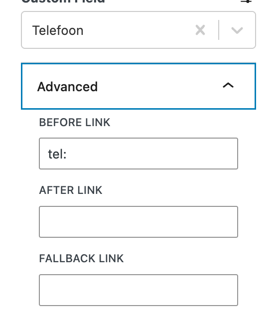 dynamic phone number link