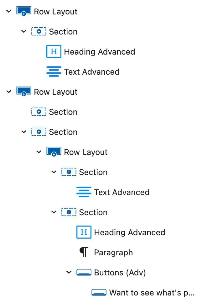 The structure in details
