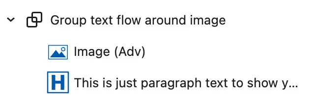 Text flow around an image Kadence