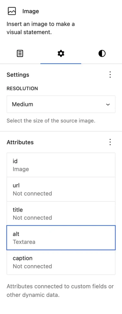 Modern Fields attributes