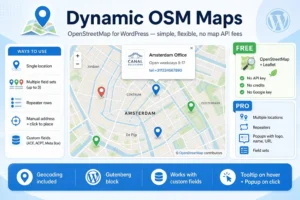 Dynamic OSM maps plugin