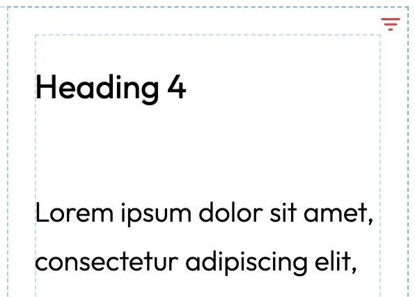 Icon-red-no-show — display condition indicator of the Flexible Layout Section for Gutenberg