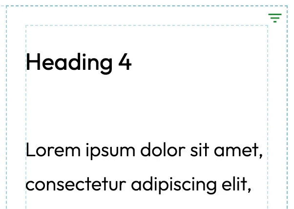 icon-green-show — display condition indicator of the Flexible Layout Section for Gutenberg