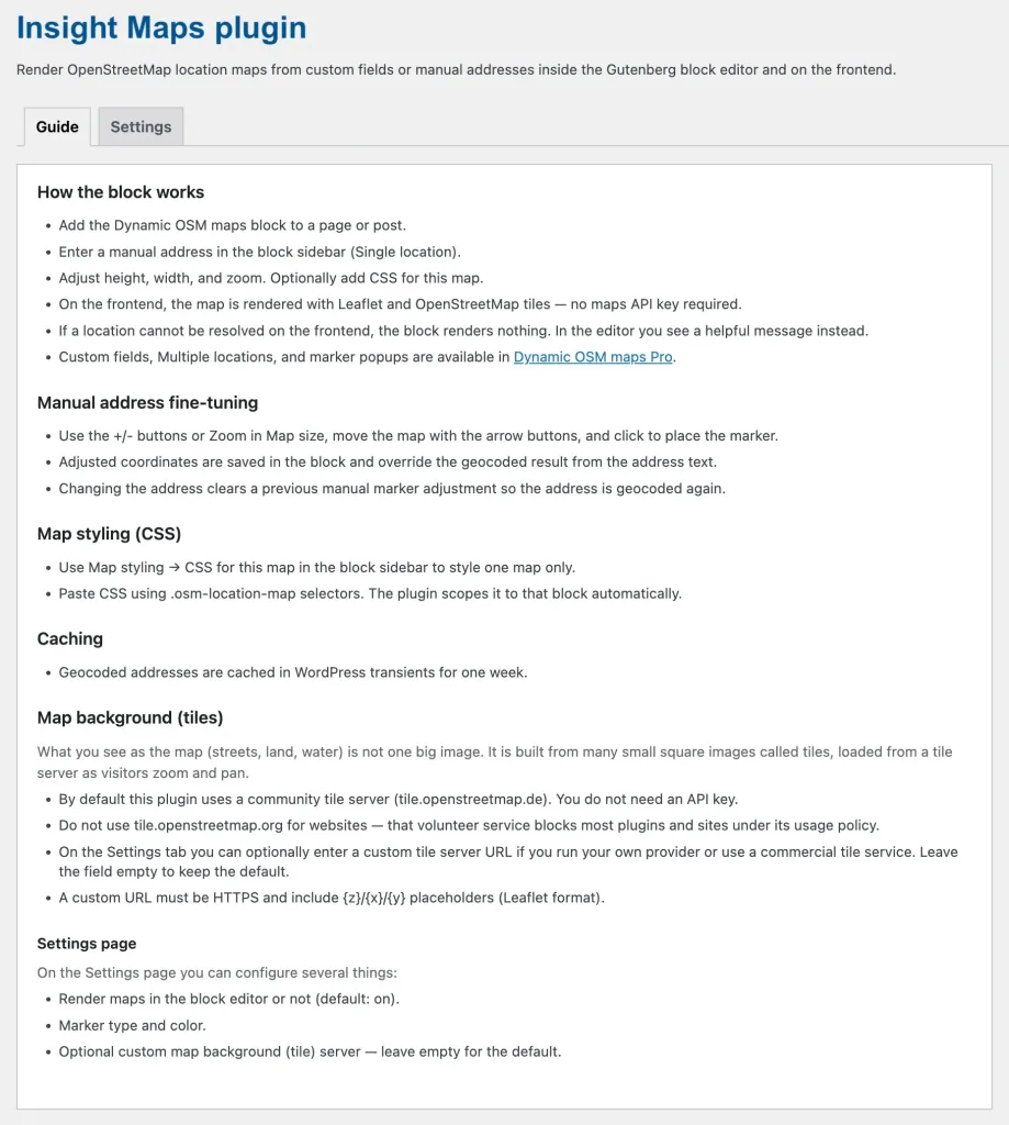 Insight Maps plugin Guide- how to